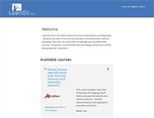 Tablet Screenshot of learnsv.com